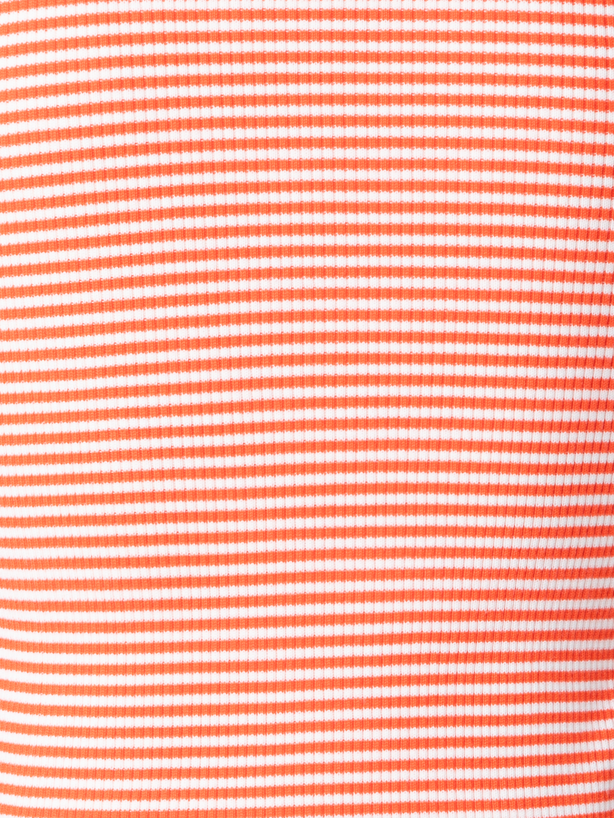 Designer Short Sleeve Sweater in Striped Virgin Wool  - multicolor - orange