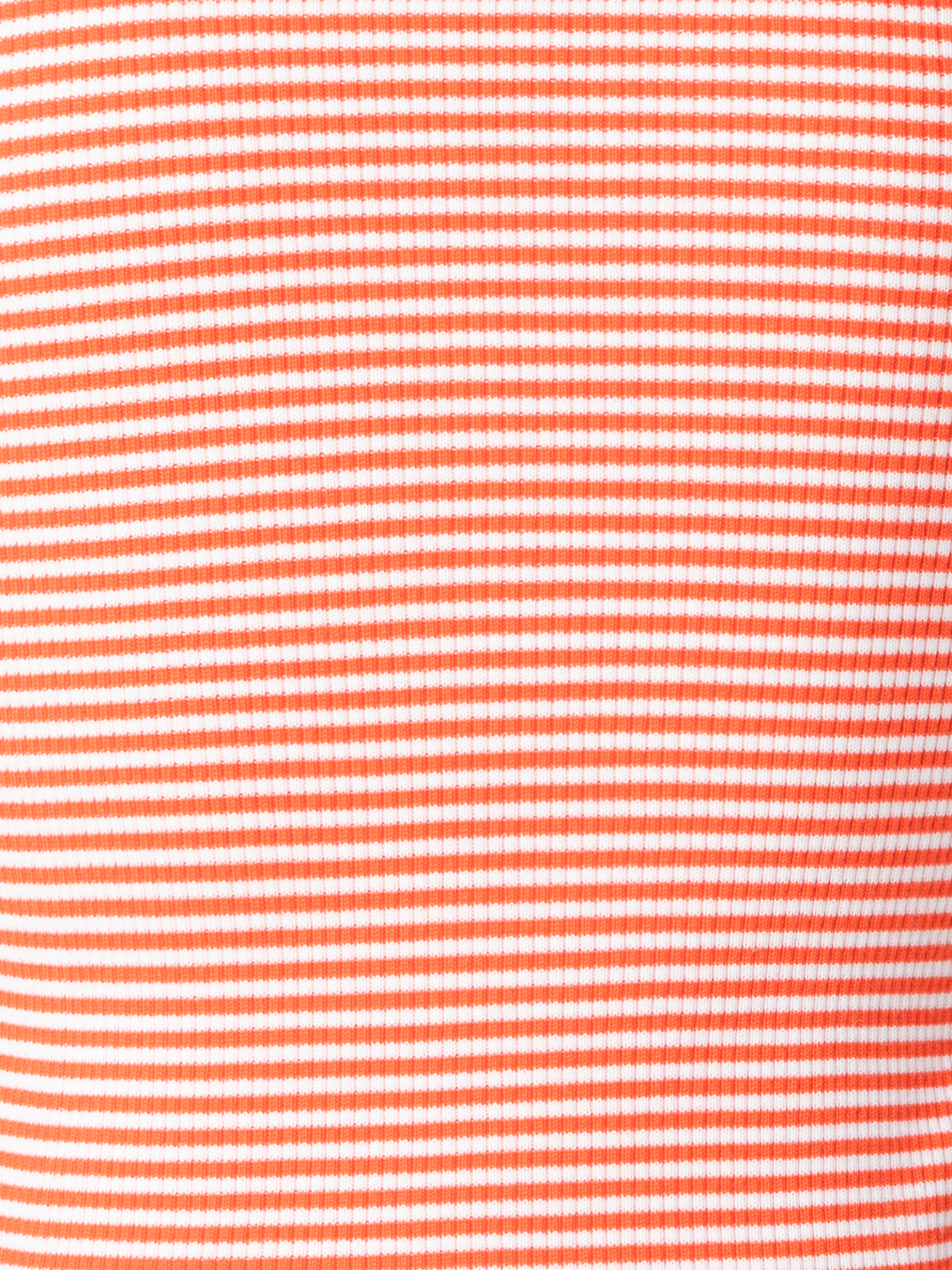 Designer Short Sleeve Sweater in Striped Virgin Wool  - multicolor - orange