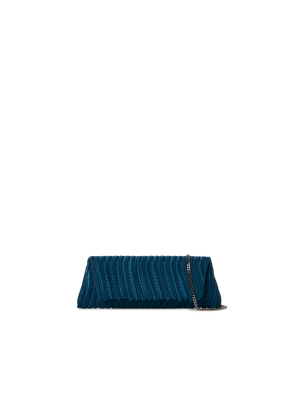Designer Anouk Small Trapezoid Clutch - blue