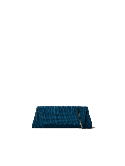 Designer Anouk Small Trapezoid Clutch - blue