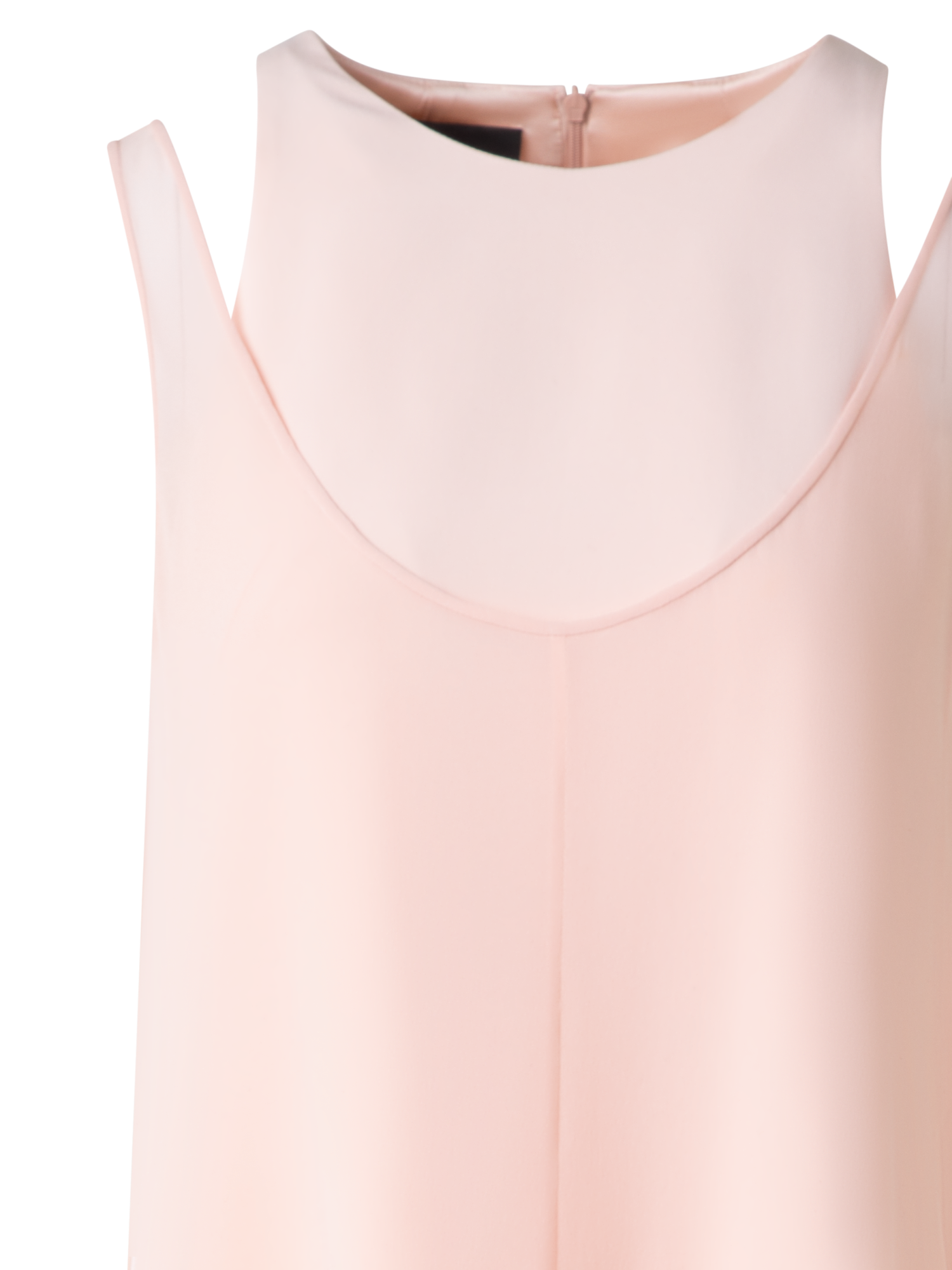 Designer Long Silk Gown with Silk Georgette Overlayer - pink