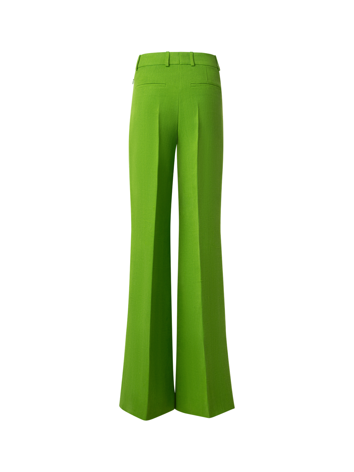 Designer Wide Silk Shantung Pants - green