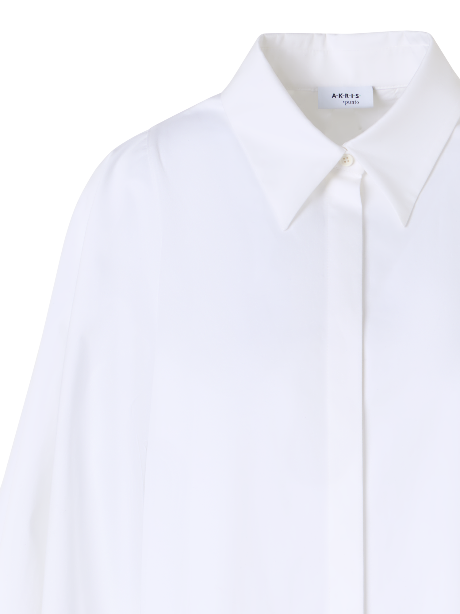 Designer Boxy Washed Cotton Satin Shirt Blouse - ecru