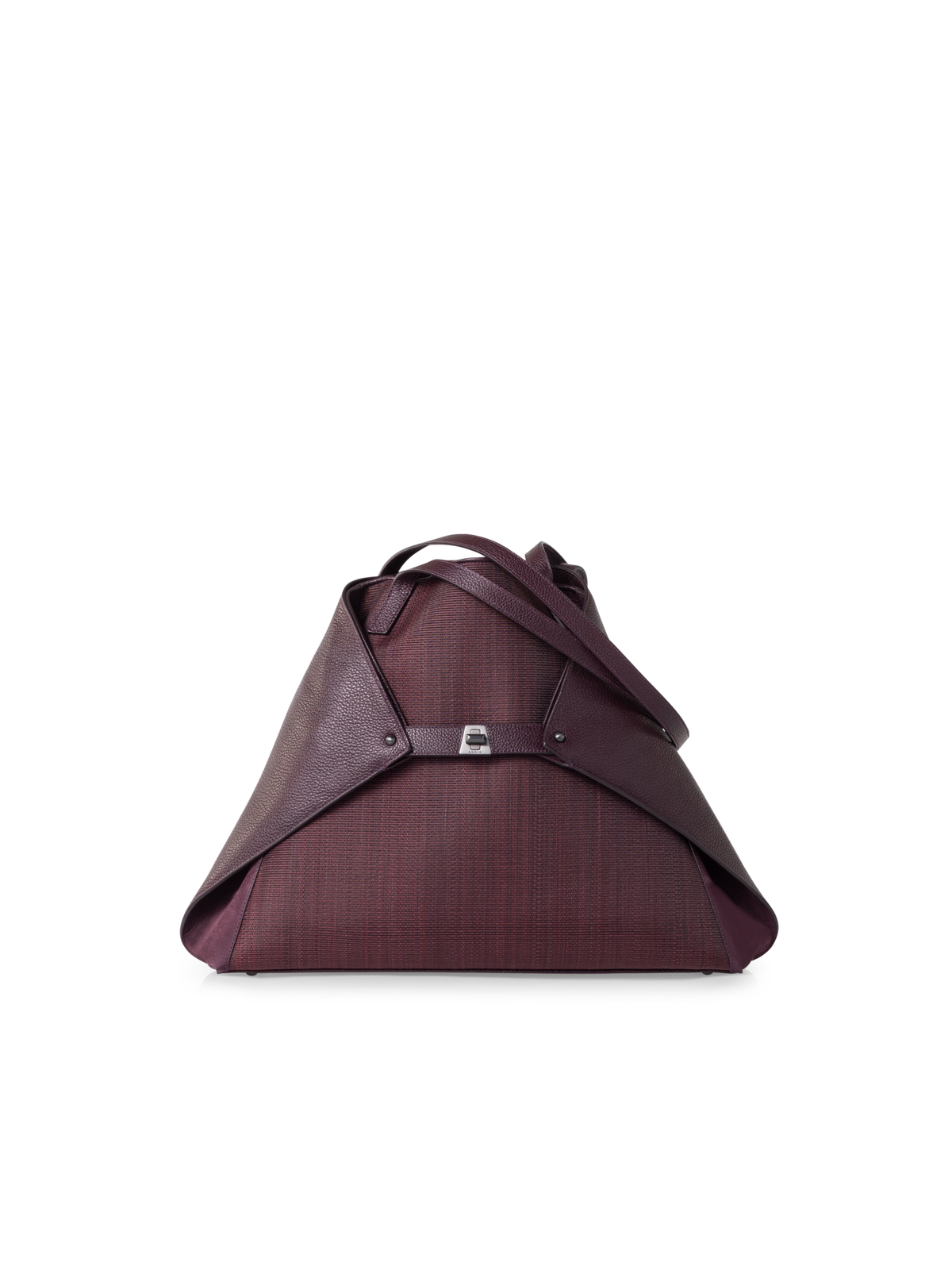 Designer Ai Medium Shoulder Tote - purple - wine - red