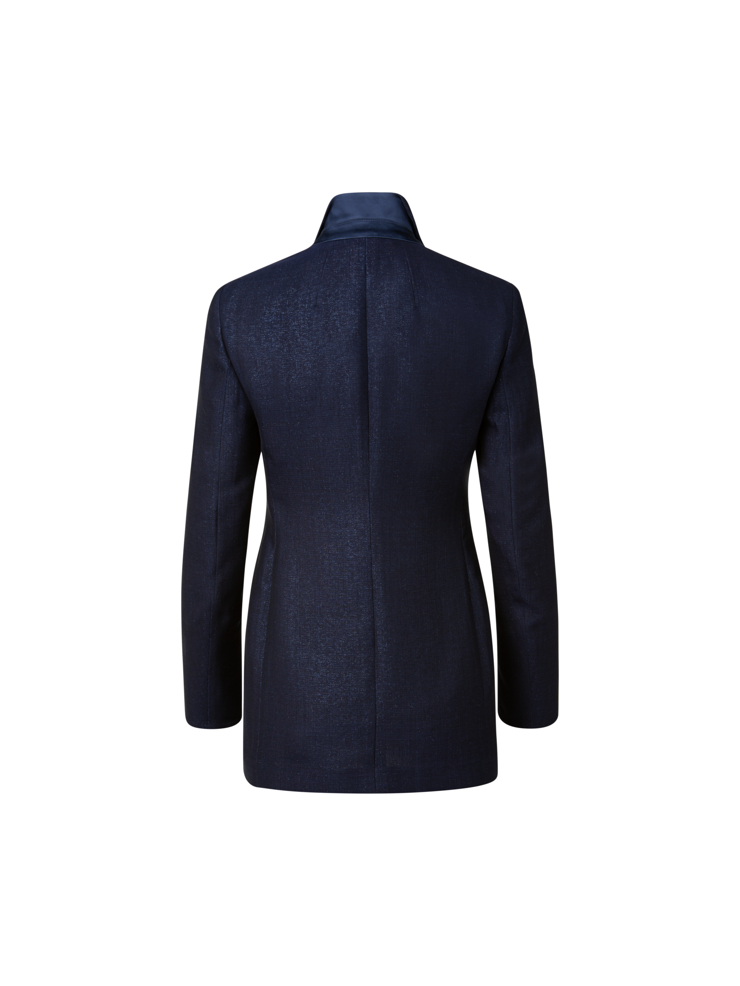 Designer Long Jacket in Wool Lurex