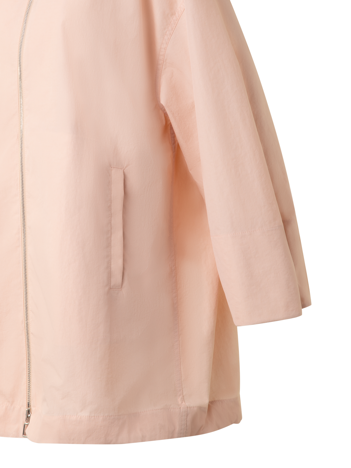 Designer Light Oversized Parka with Hood - pastel - pink