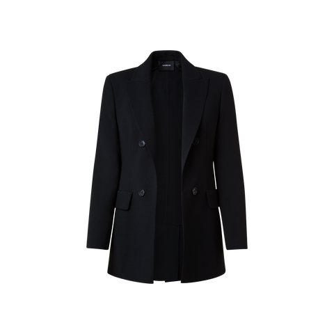 Long Jacket in Wool Double-Face