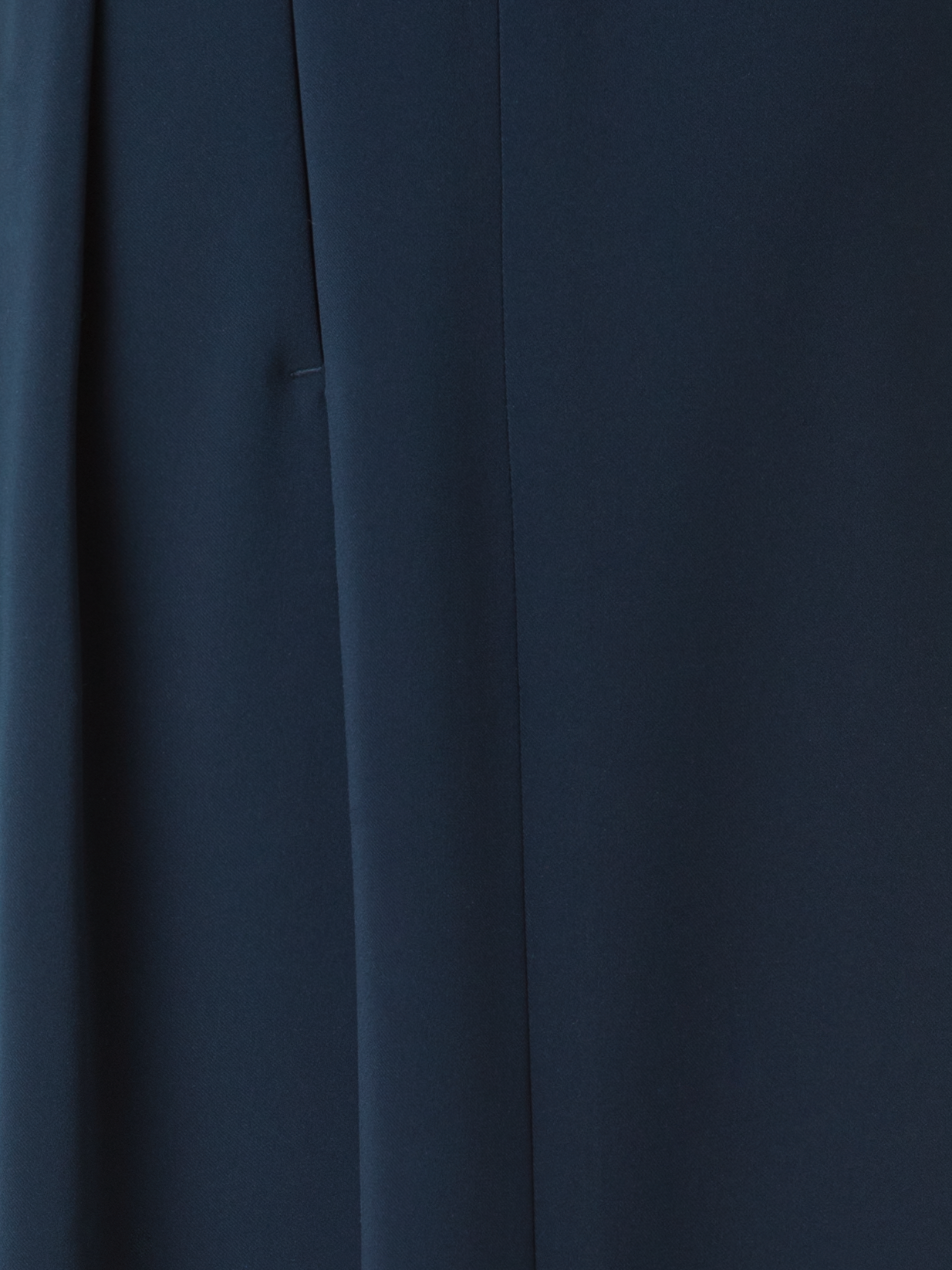 Designer Wide Straight Signature Laser Cut Pants - neutral - navy - blue