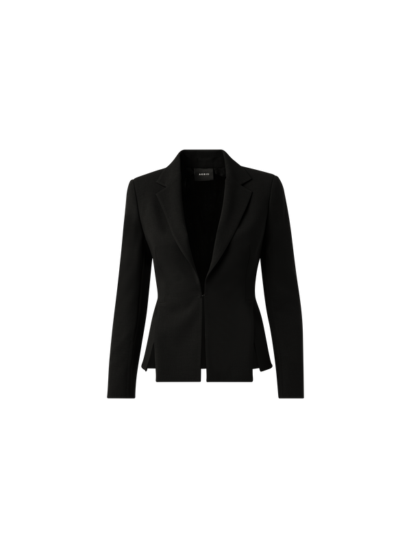 Designer Wool Double-Face Jacket - black