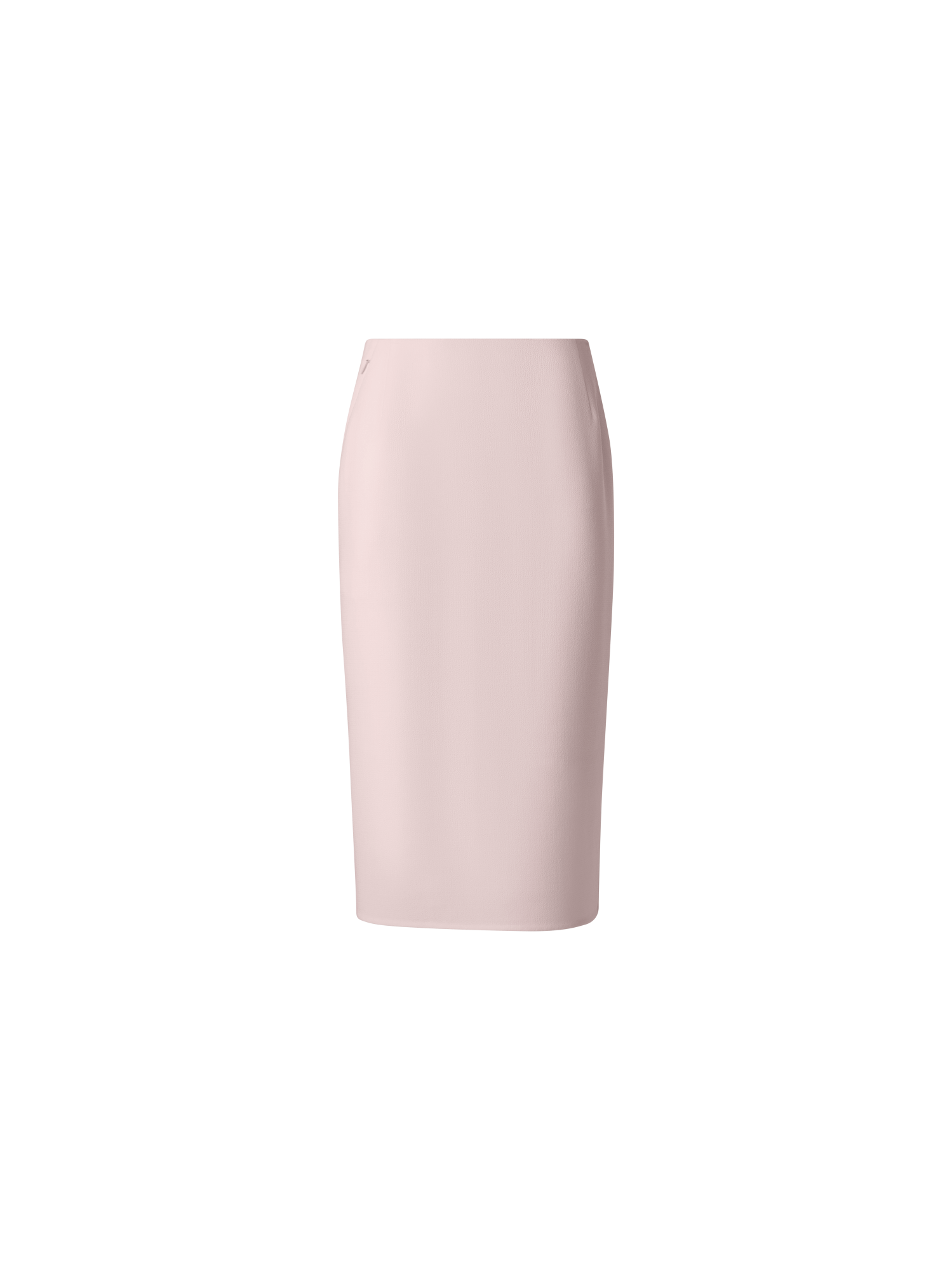 Designer Pencil Skirt in Wool Crêpe Double-Face - pastel - pink
