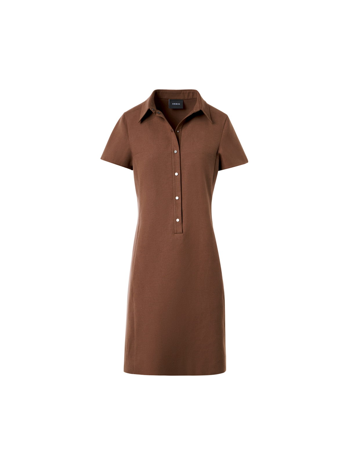 Cotton Silk Stretch Double-Face Polo Dress