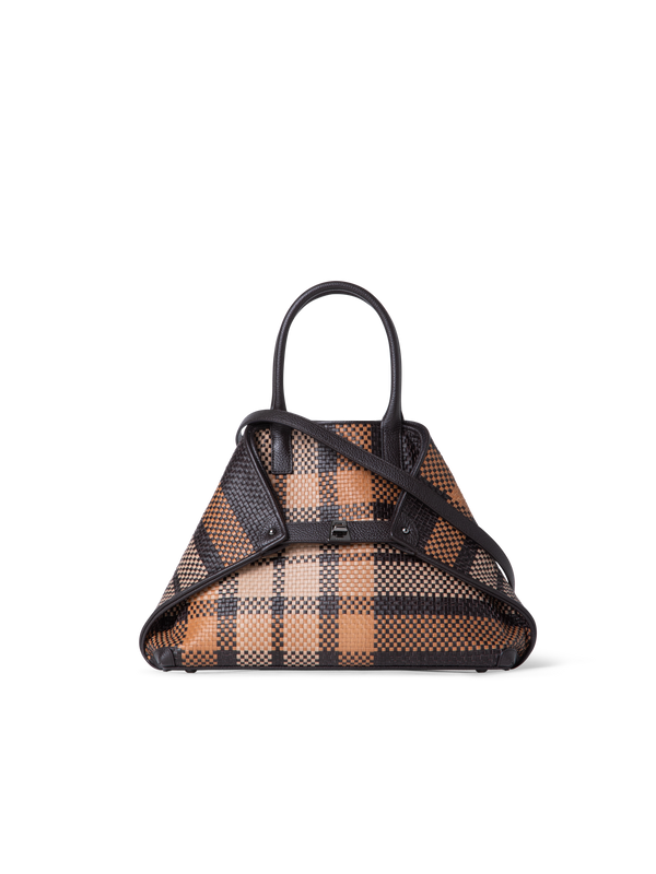 Designer Ai Small Top Handle Tote - neutral - brown - multicolor