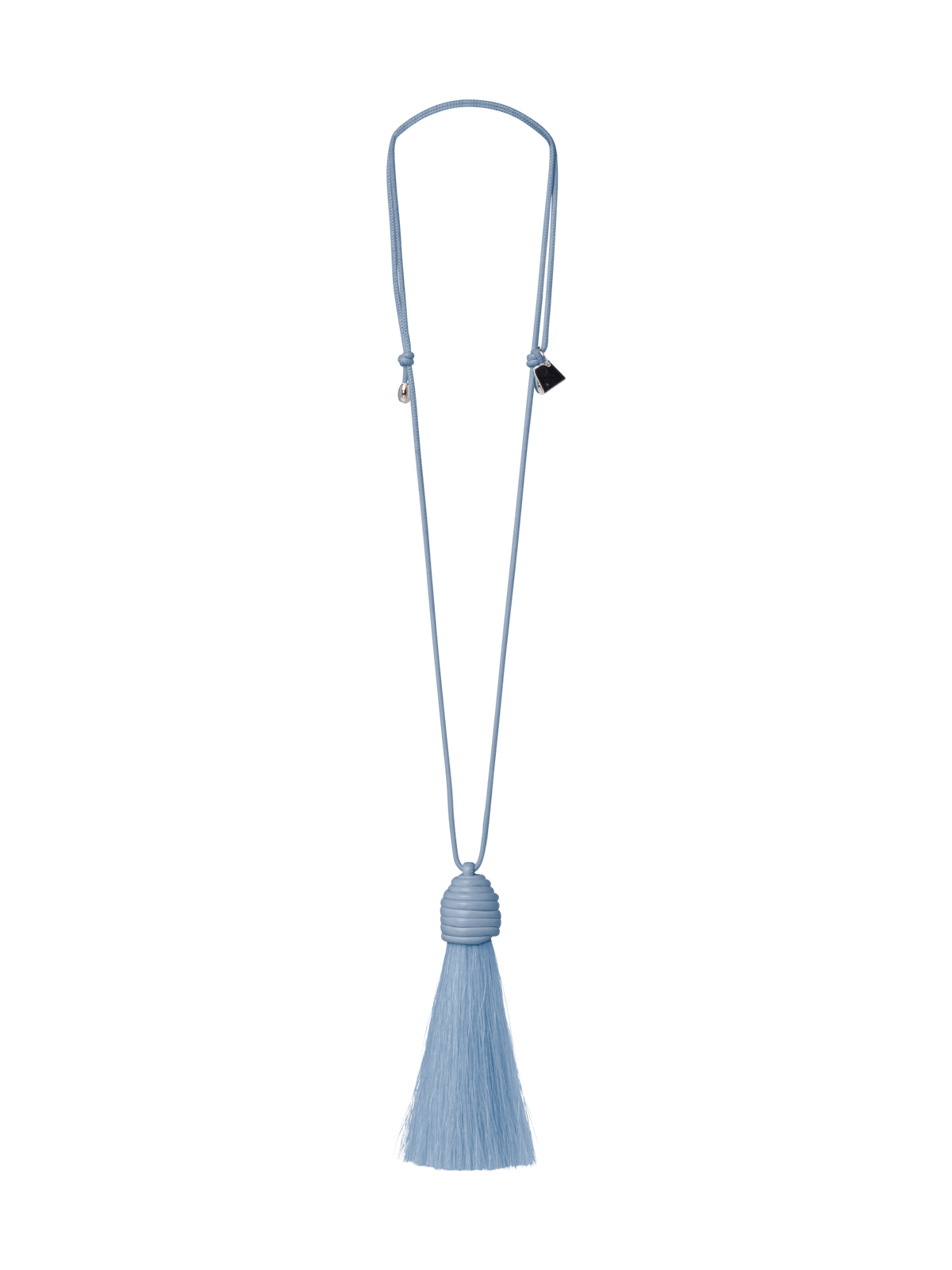 Designer Horsehair Necklace - blue
