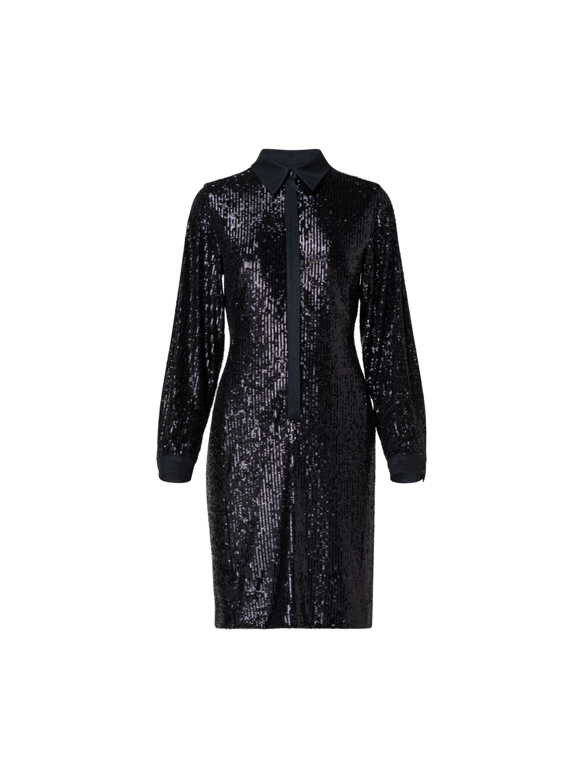 Designer Sequins Shirt Dress