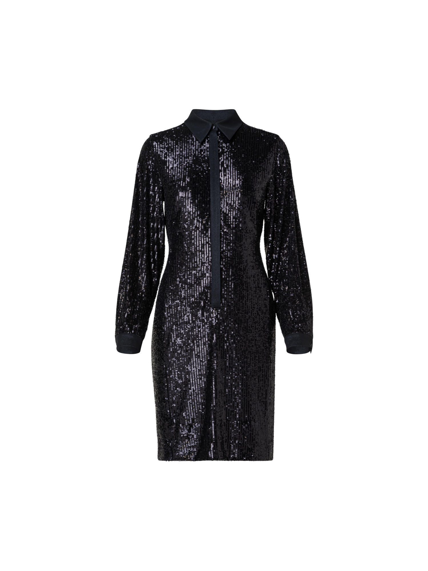 Designer Sequins Shirt Dress