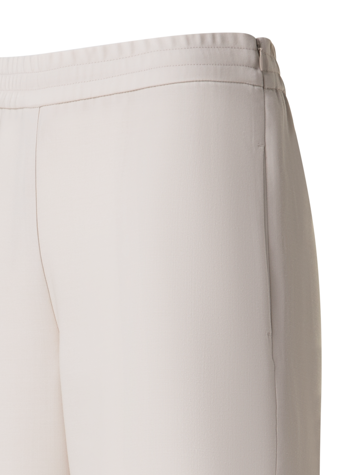 Designer Relaxed Straight Cool Wool Pants - neutral - pastel - beige