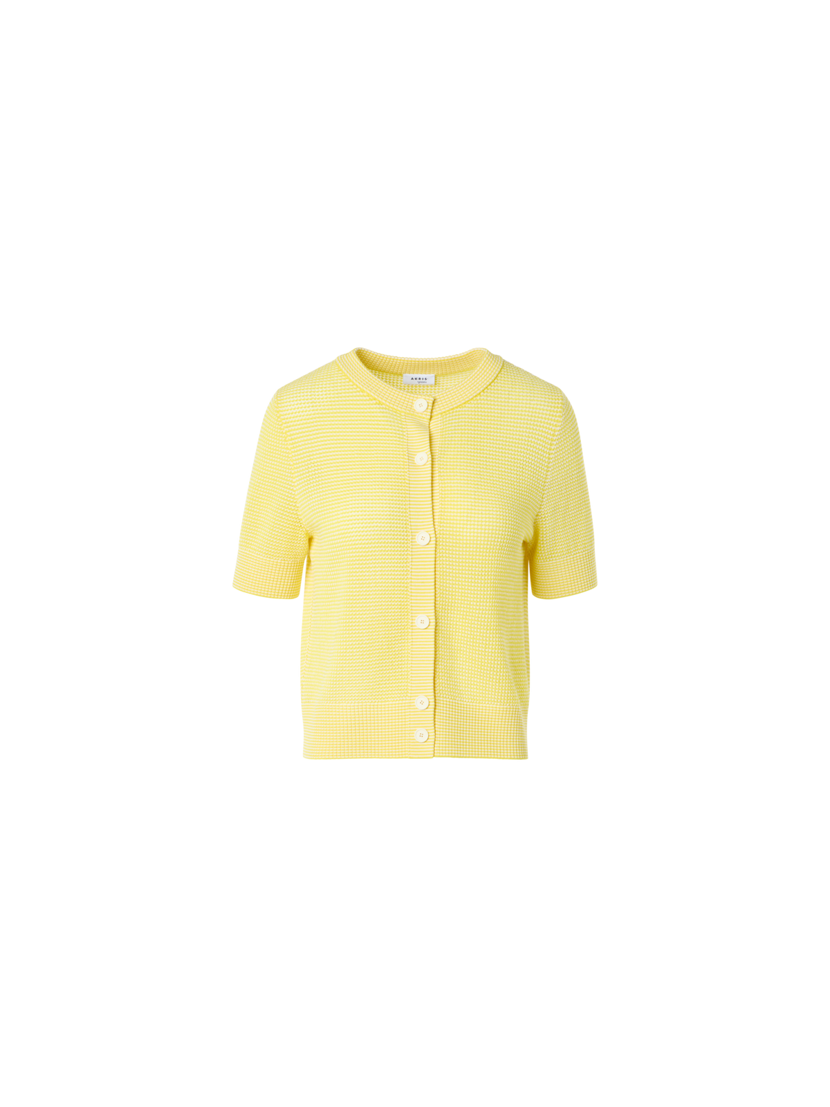 Designer Merino Wool Cropped Bolero Cardigan - yellow