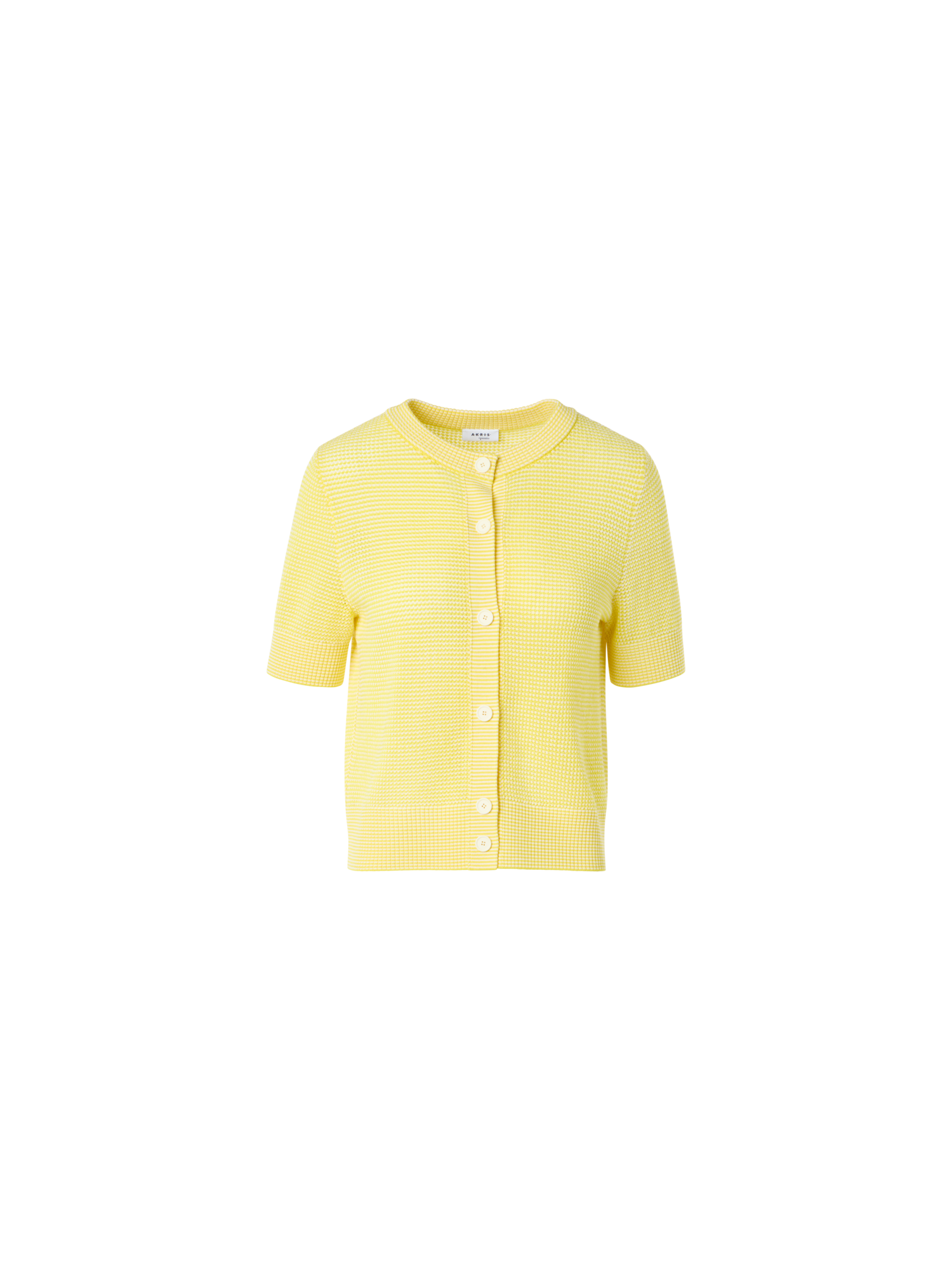 Designer Merino Wool Cropped Bolero Cardigan - yellow