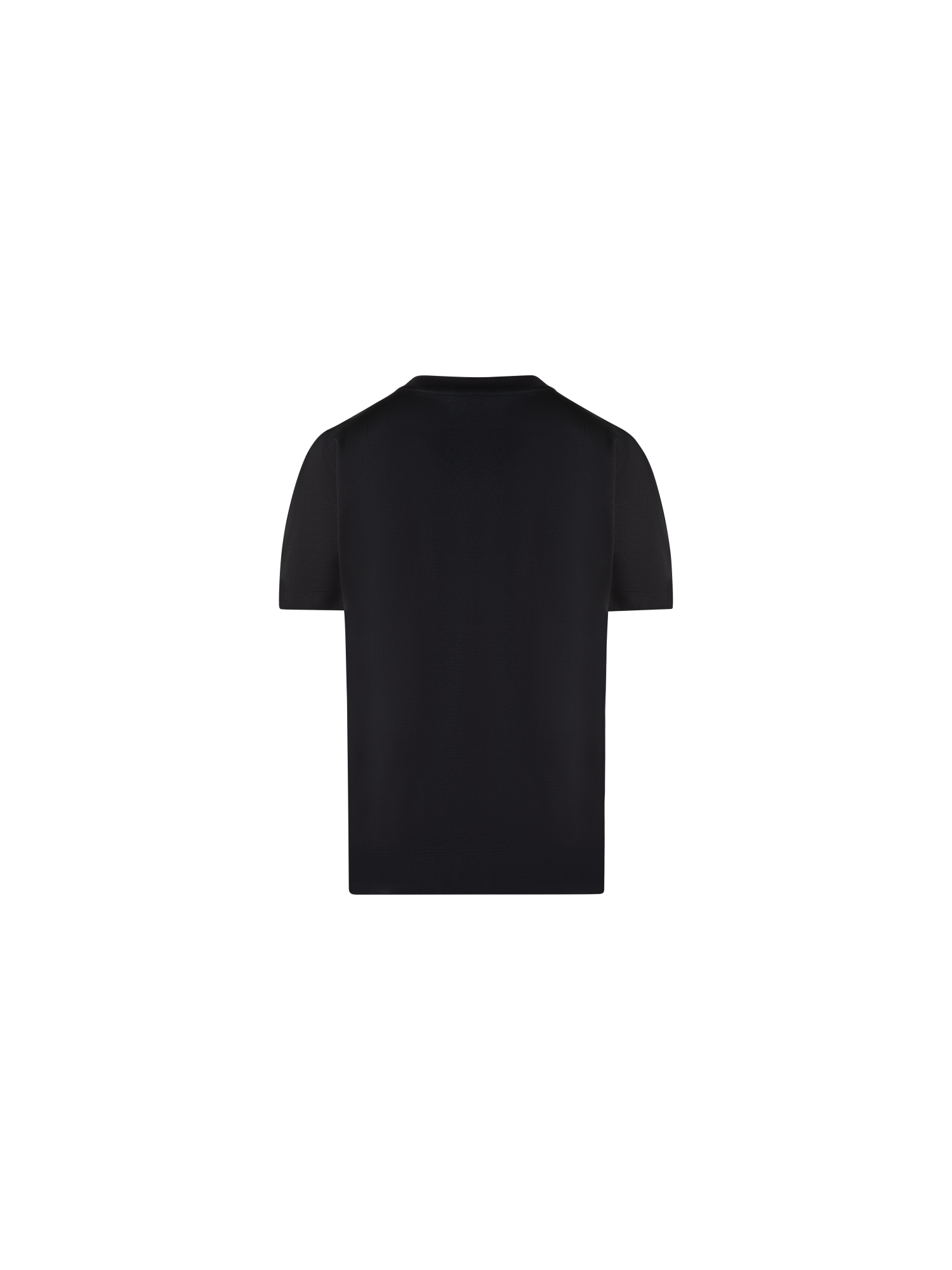 Designer Puff Sleeves T-Shirt in Cotton Jersey - black