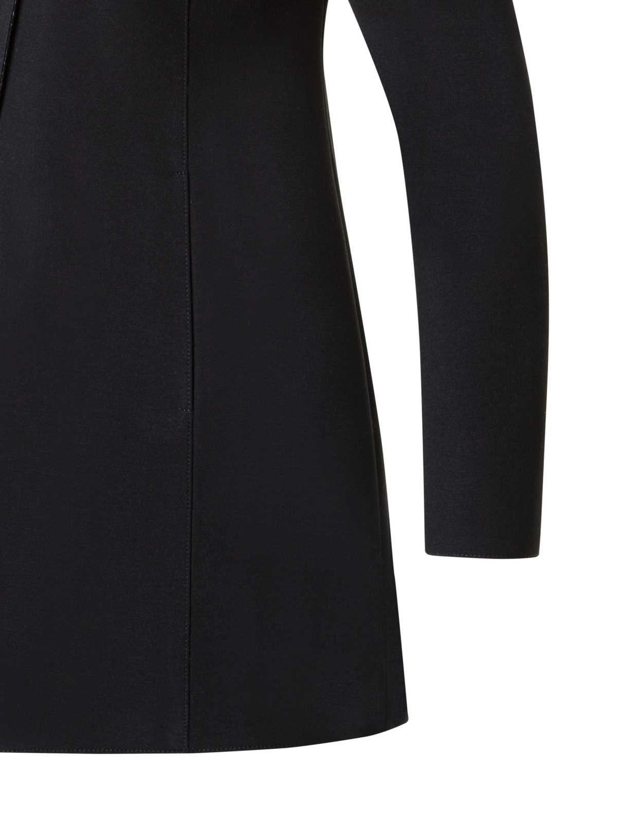 Designer Long Jersey Blazer Jacket - black