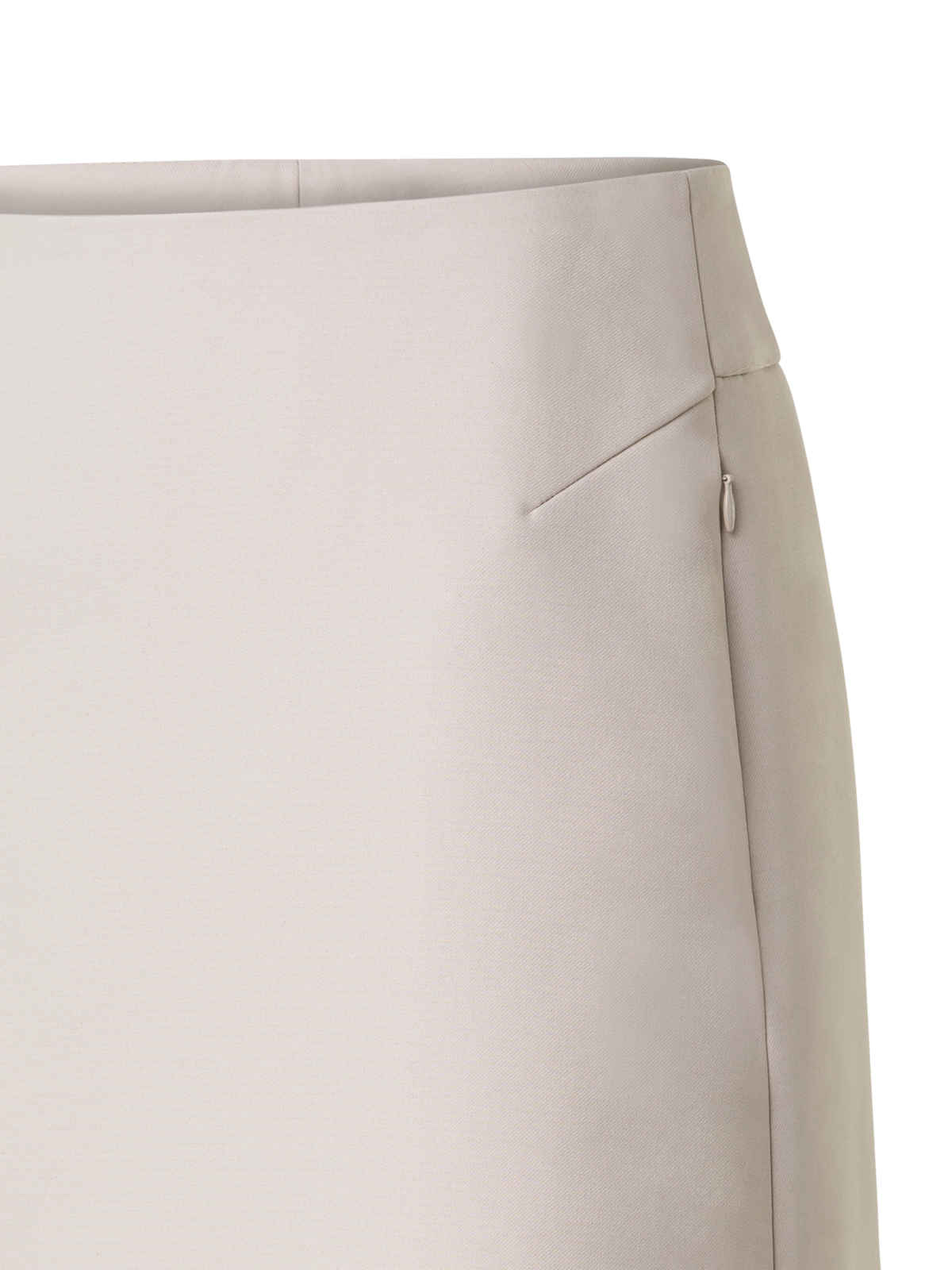 Designer Short Skirt in Cotton Double-Face - beige