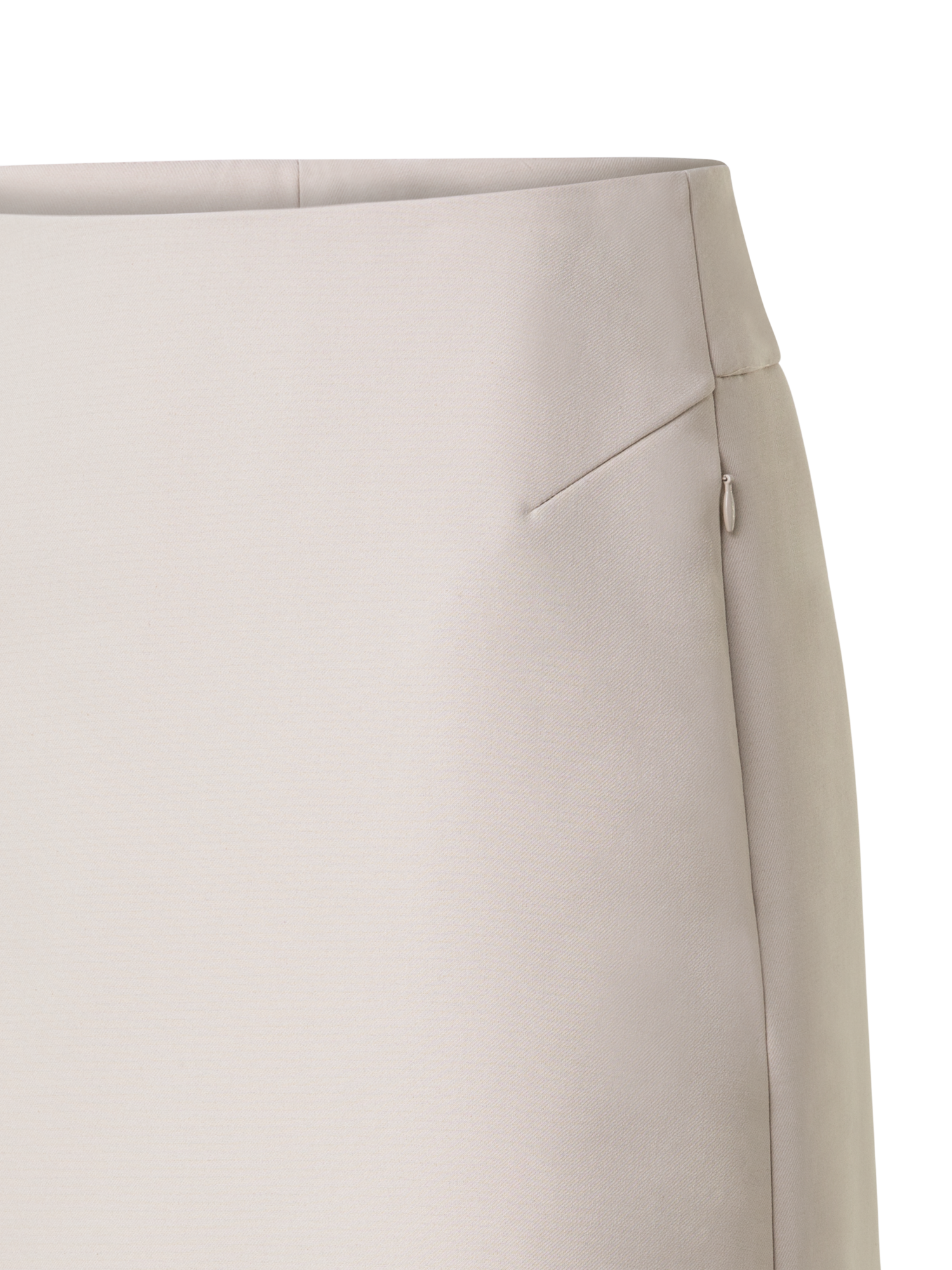 Designer Short Skirt in Cotton Double-Face - beige