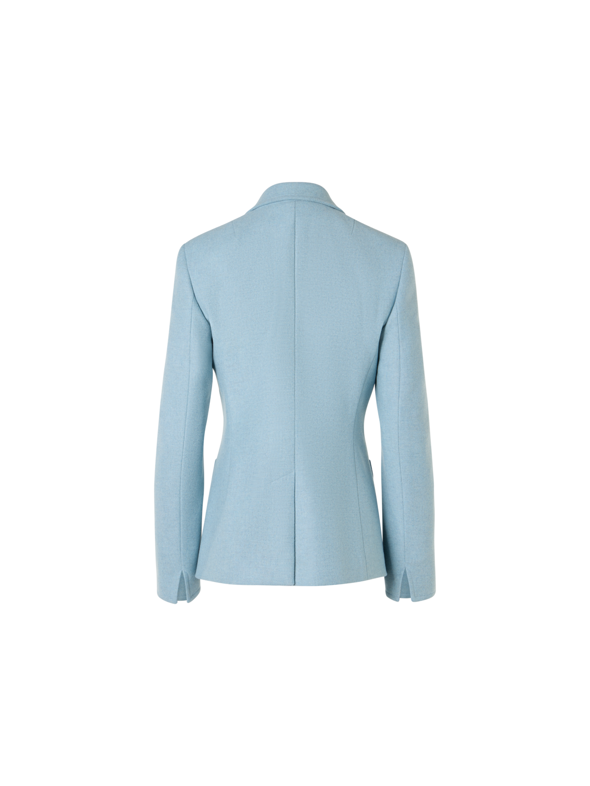 Designer Tailored Wool Flannel Jacket - blue