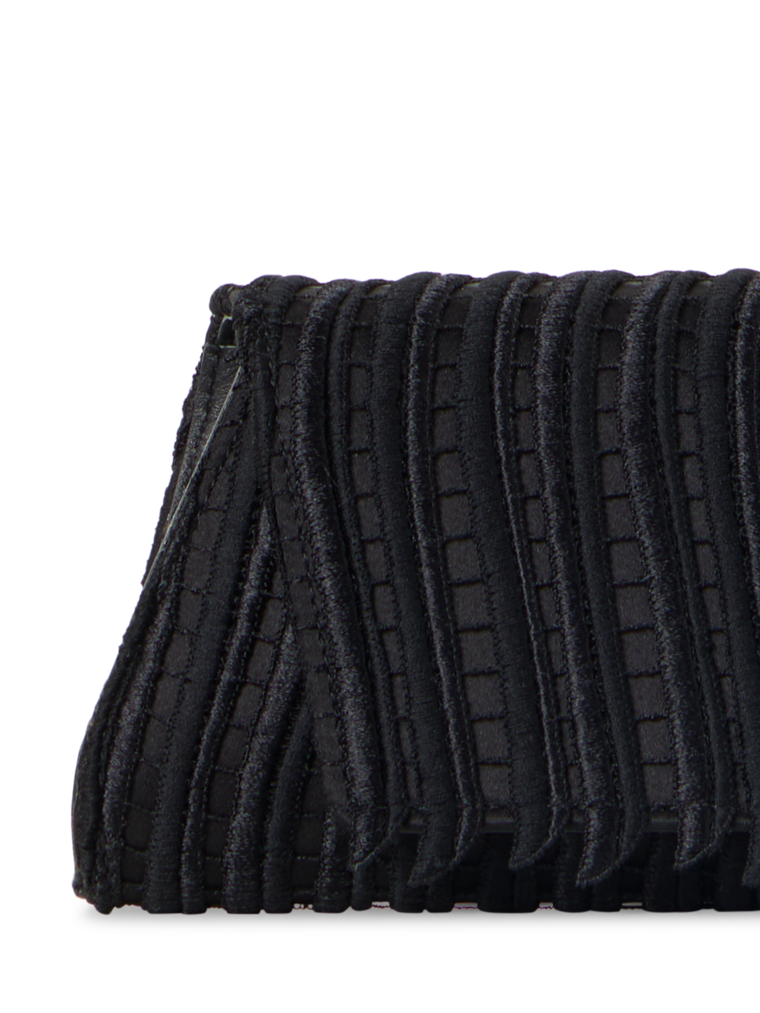 Designer Anouk Small Trapezoid Clutch - black