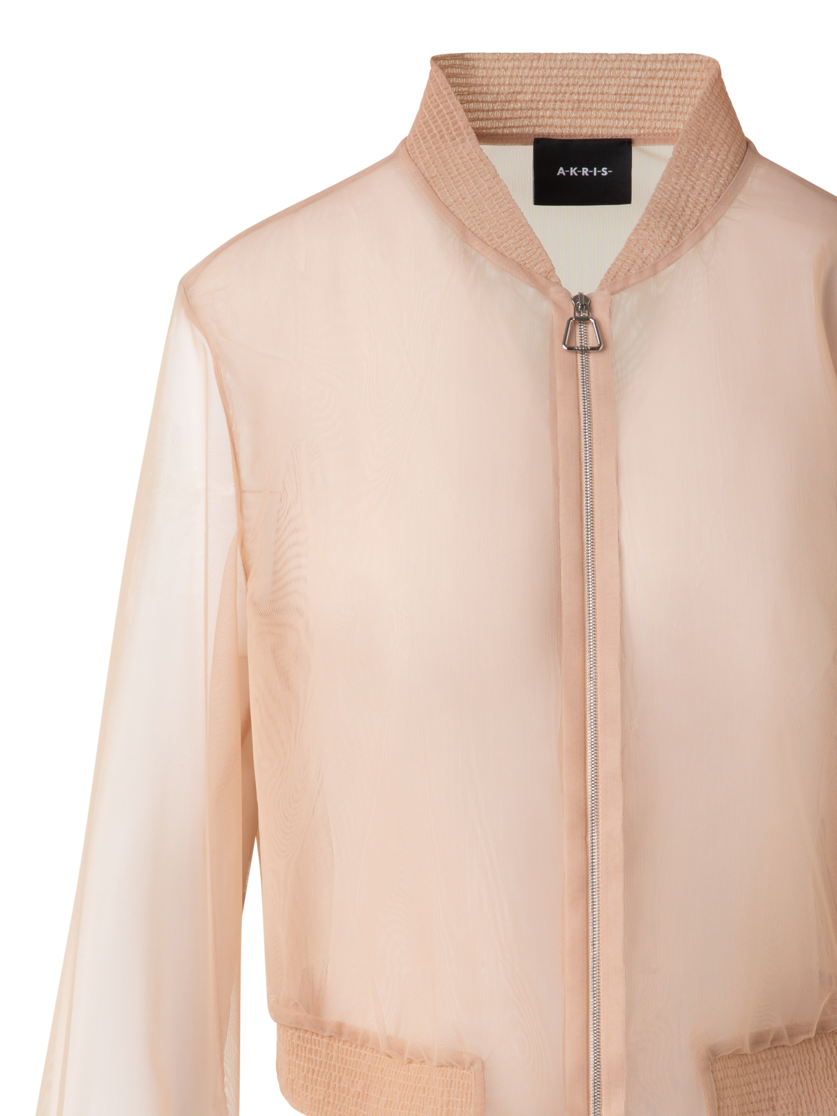 Sheer Tulle Bomber Jacket – Akris Inc. Sheer Tulle Bomber Jacket – Akris Inc.