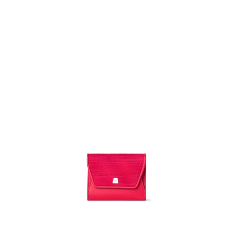 Compact Wallet in Horsehair and Leather