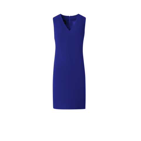 Sheath Dress in Wool Crêpe Double-Face