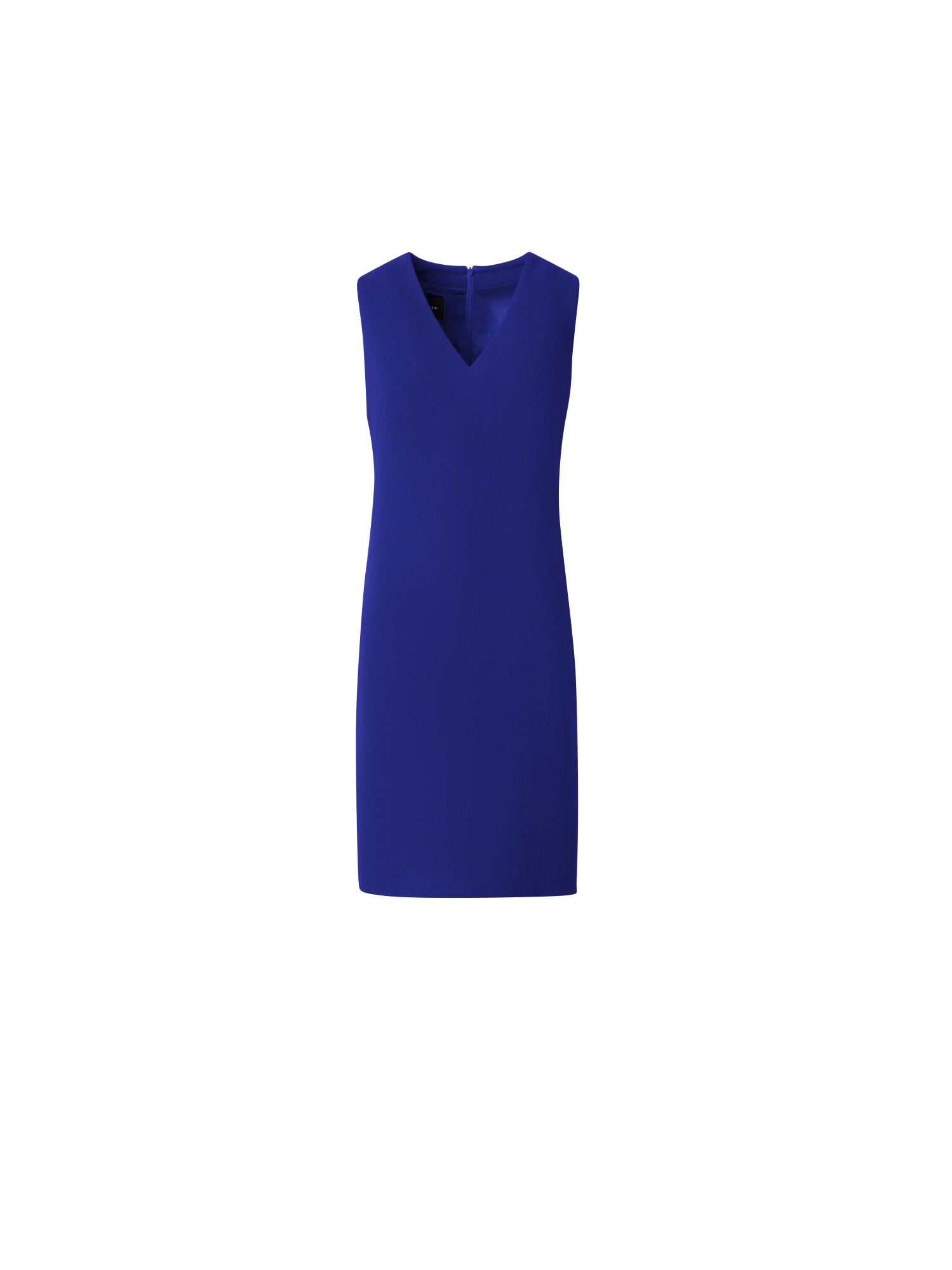Designer Sheath Dress in Wool Crêpe Double-Face - purple