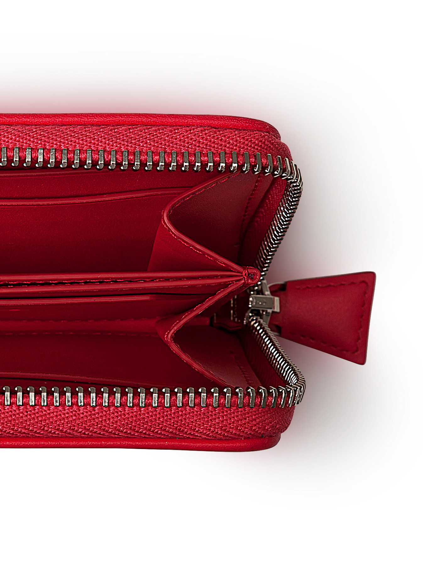 Designer Small Zip Wallet - red