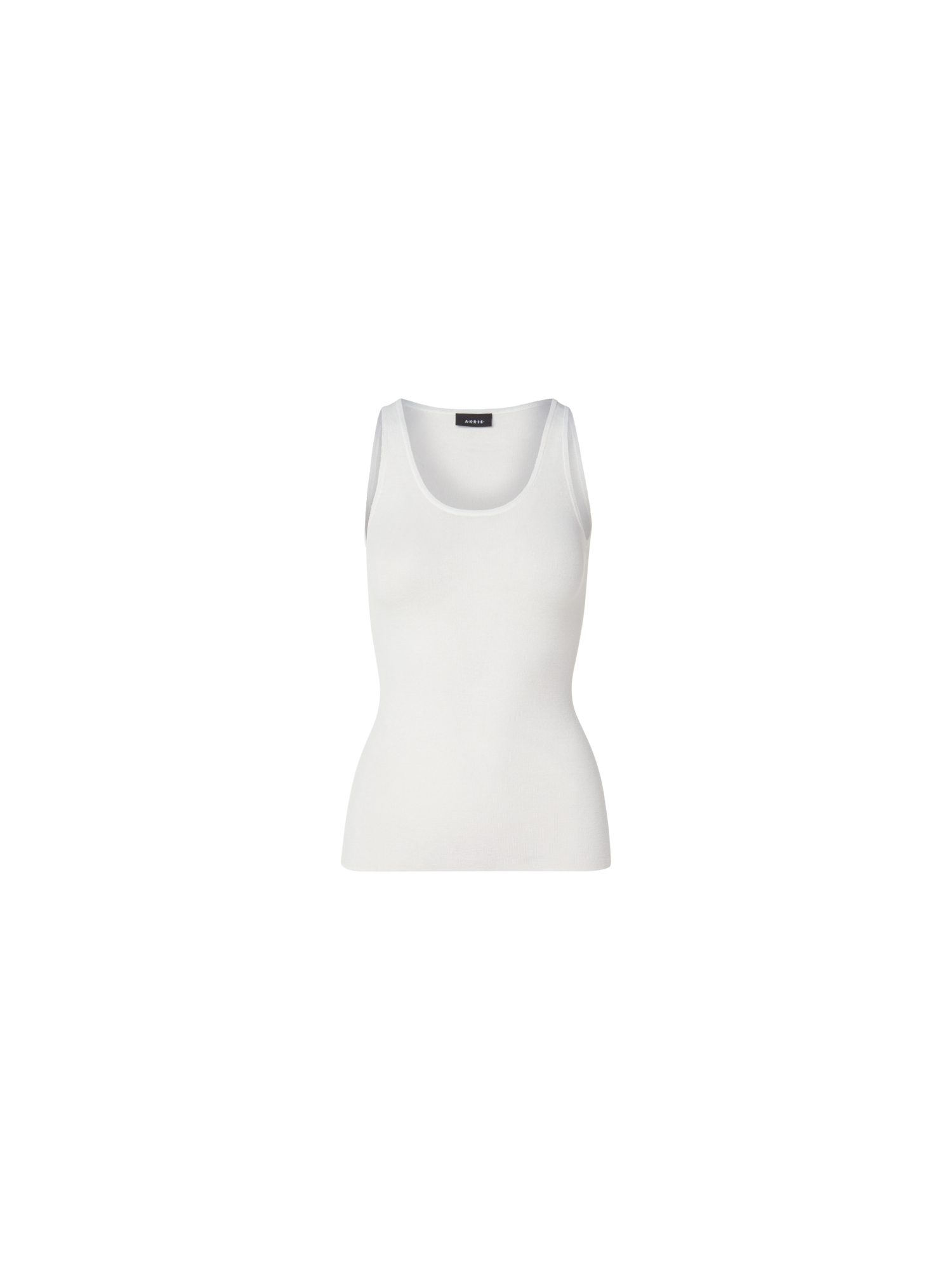 Designer Two in One Semi-Transparent Layered Knit Top with Scoop Neck