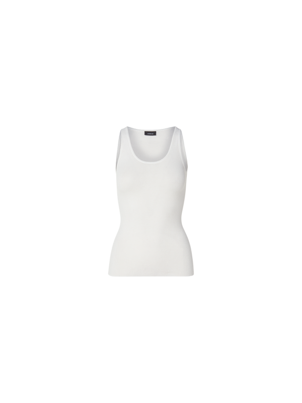 Designer Two in One Semi-Transparent Layered Knit Top with Scoop Neck