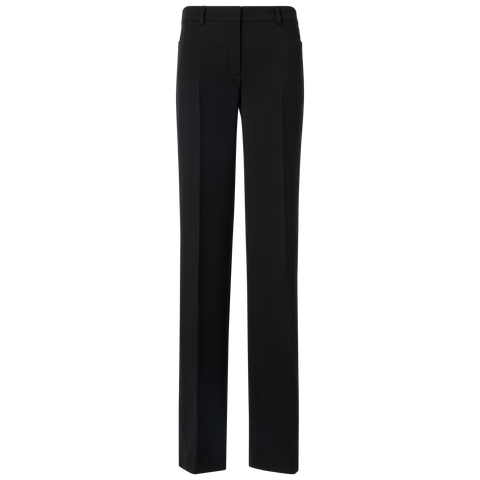 Mikka Straight-Leg Pants in Wool Tricotine