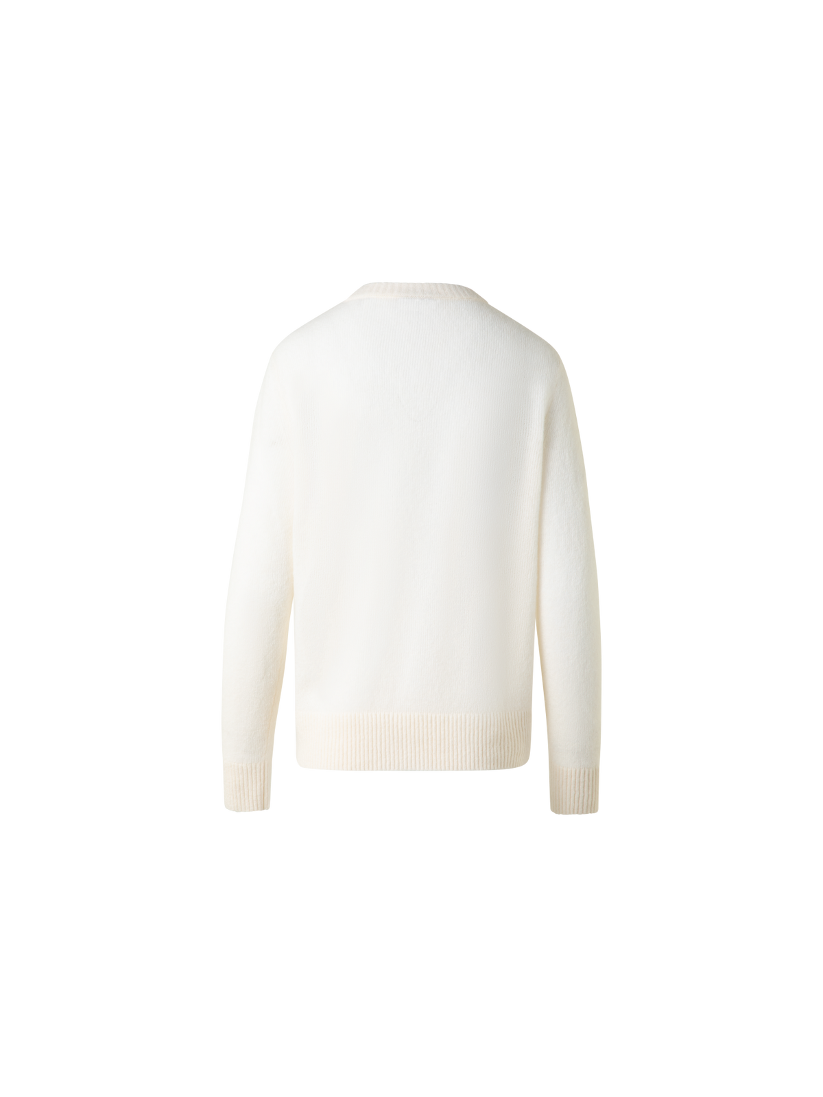 Designer Oversize Cashmere and Silk Sweater - white