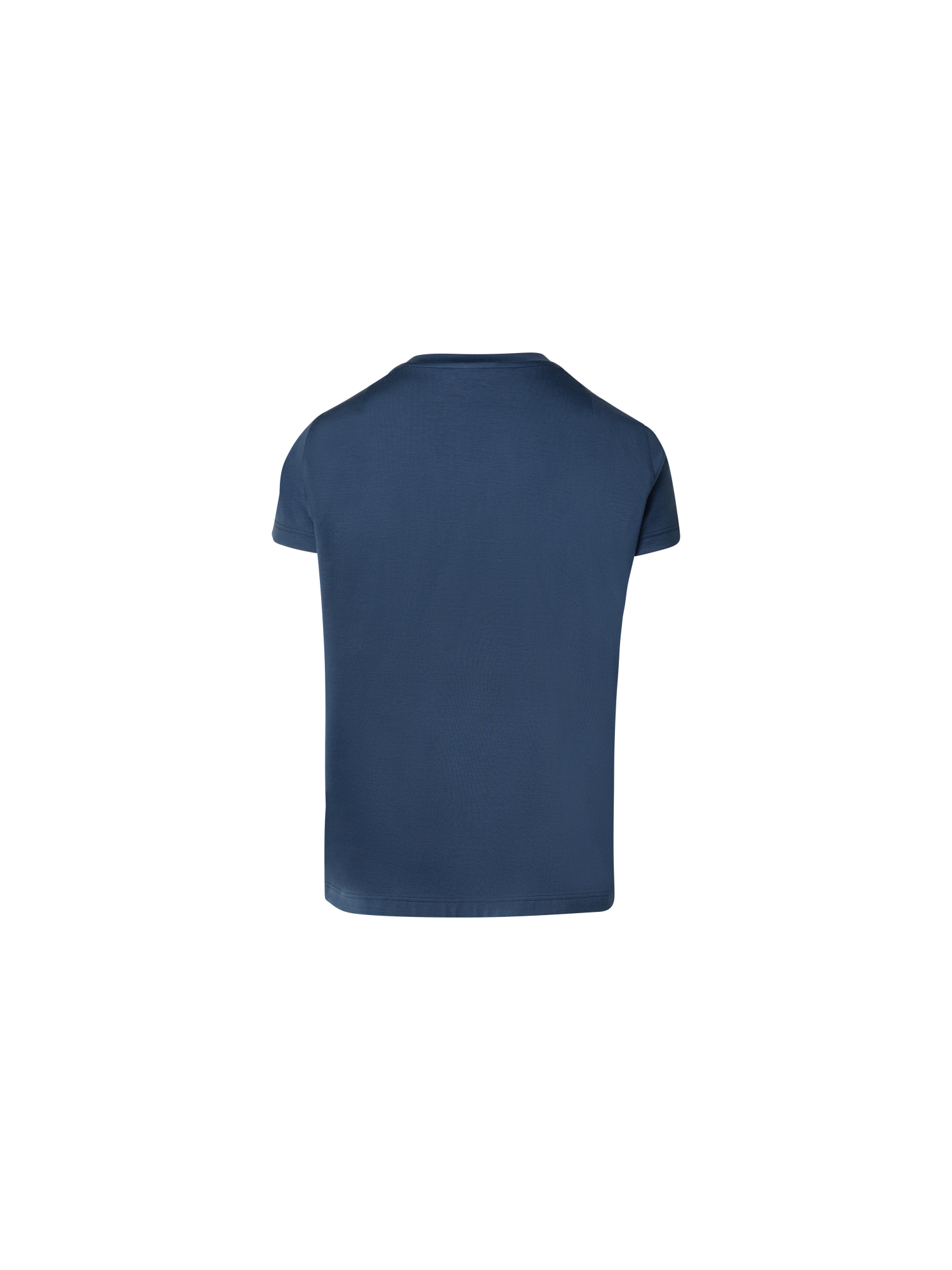 Designer Cotton Jersey T-Shirt - navy - blue