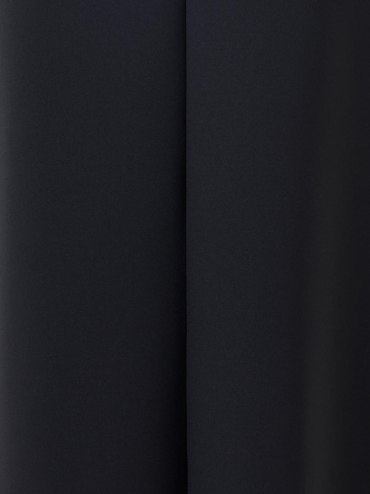 Designer Midi Skirt in Neoprene with Front Draping - black