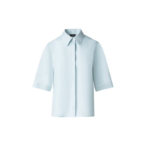 Boxy Shirt Blouse in Linen