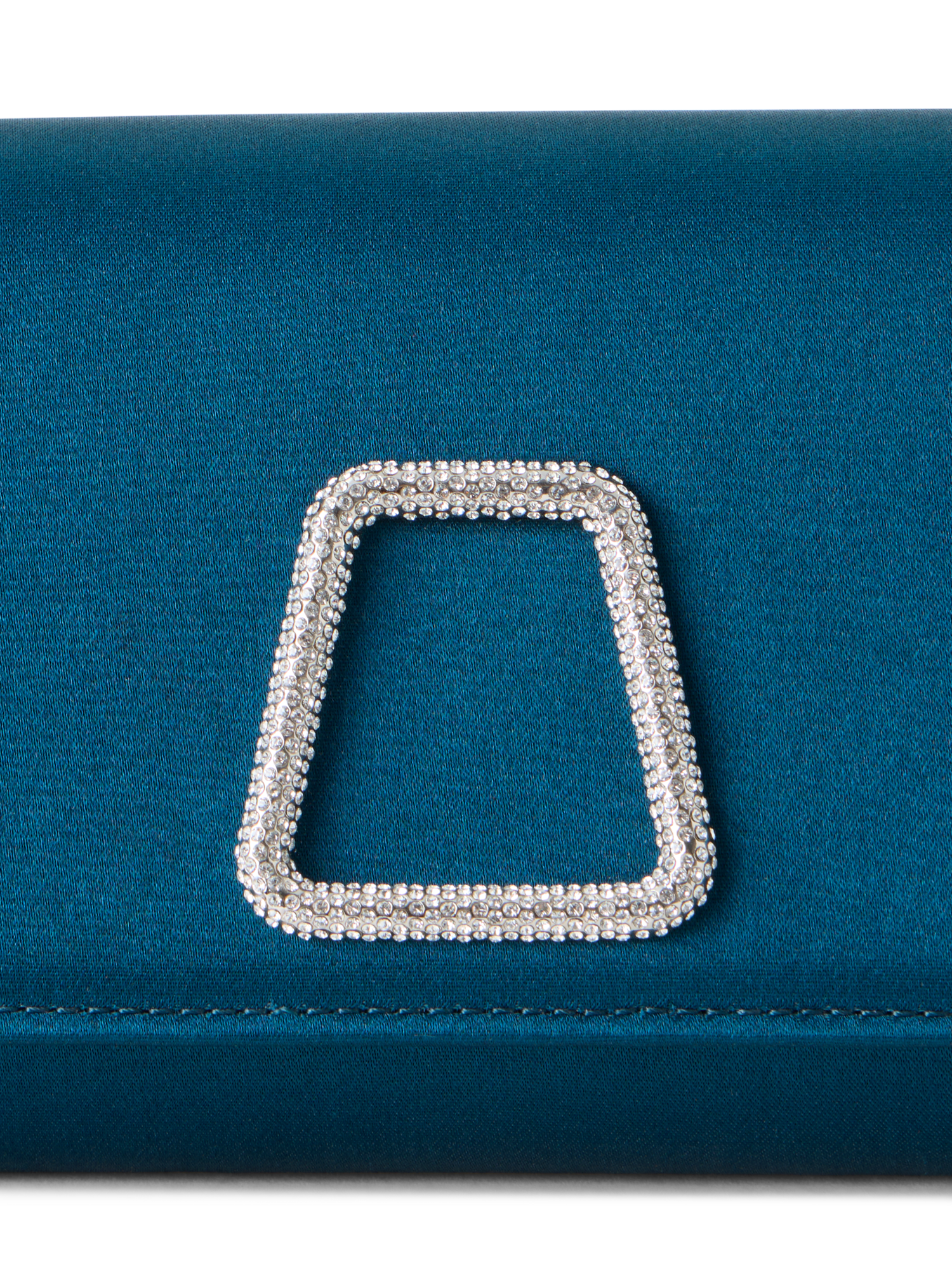 Designer Anouk Small Trapezoid Clutch - blue