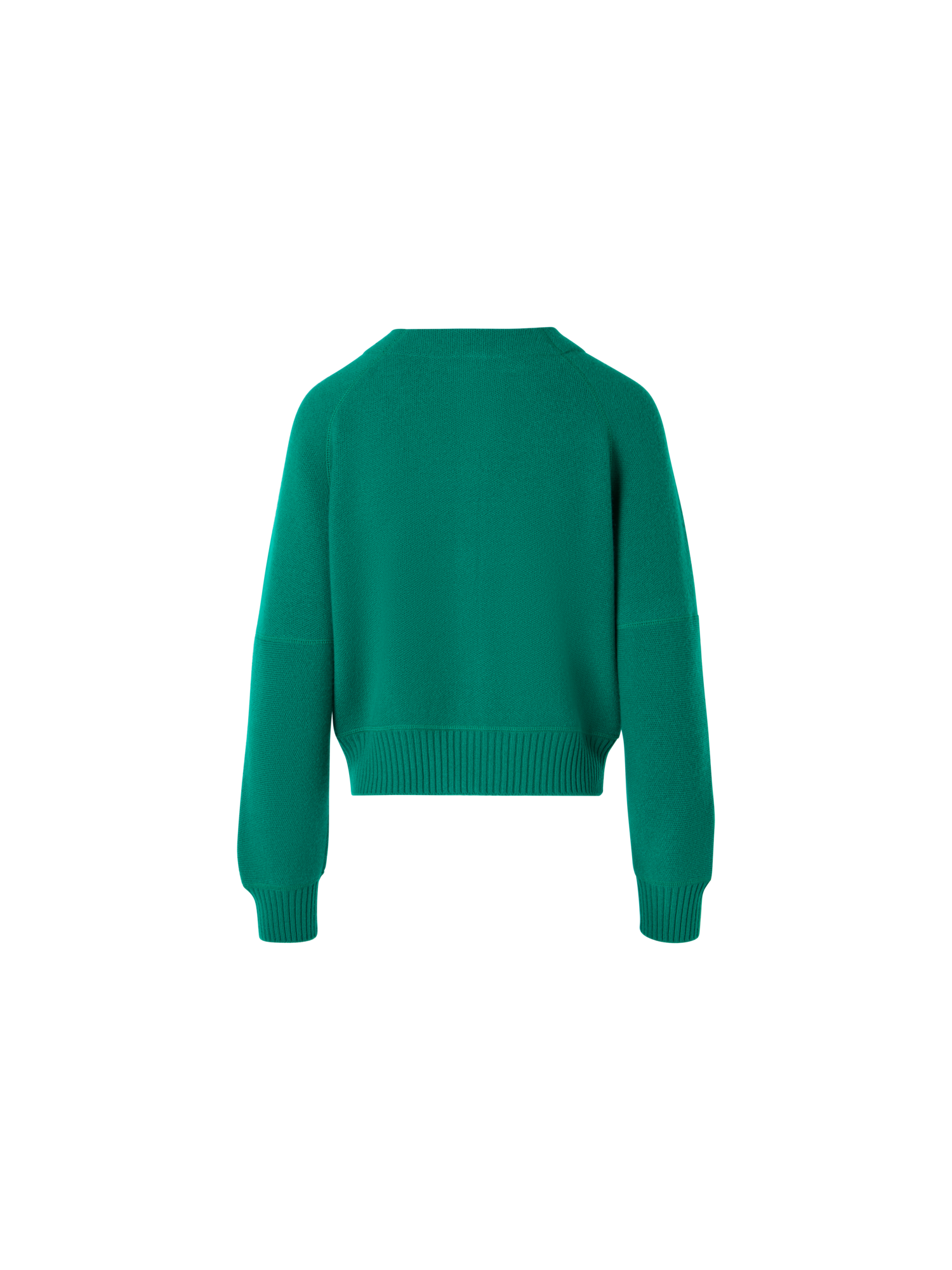 Designer Cashmere-Piqué Knit Cardigan - green