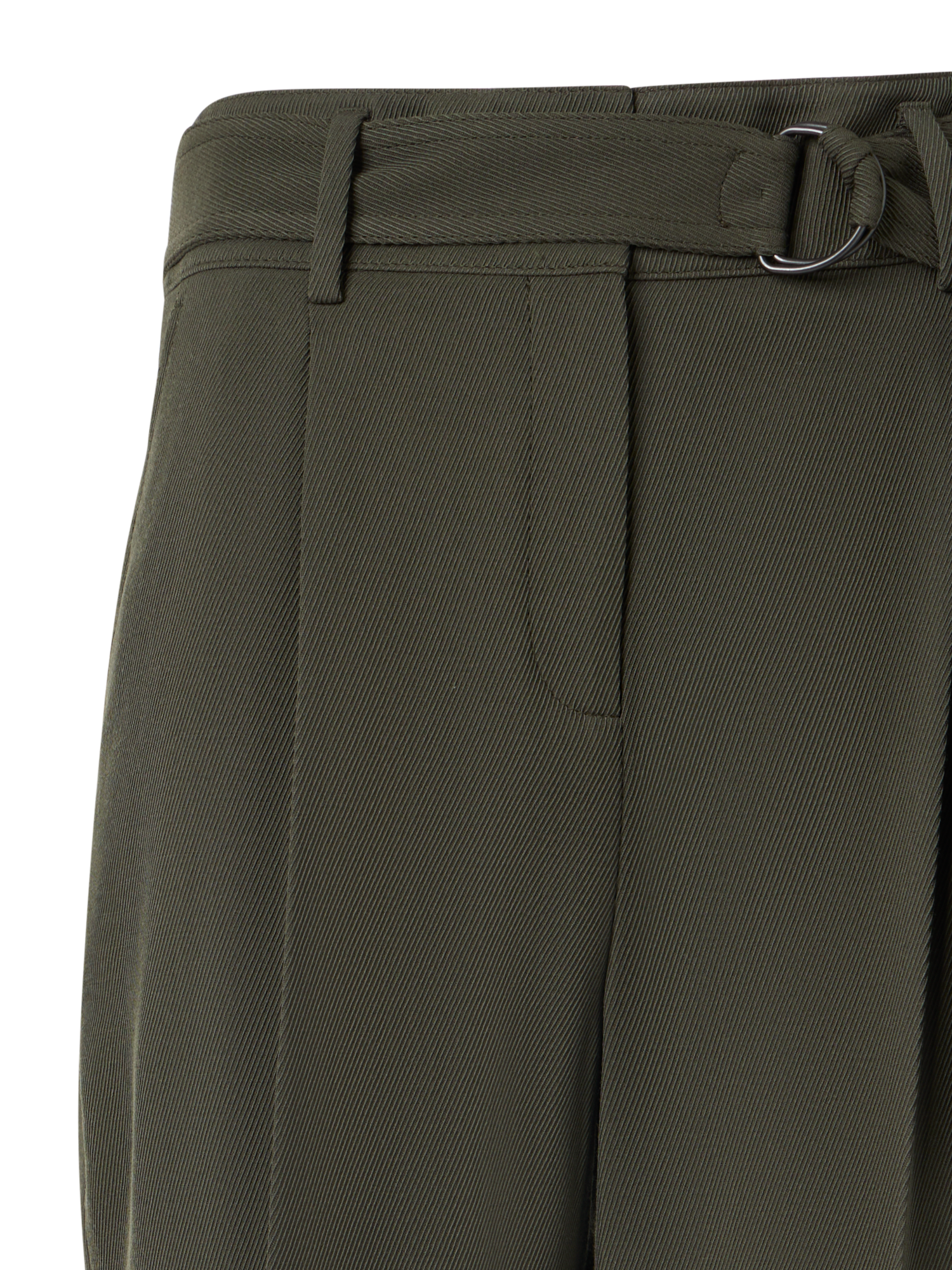 Designer Fred Tapered-Leg Pants in Wool Tricotine - green