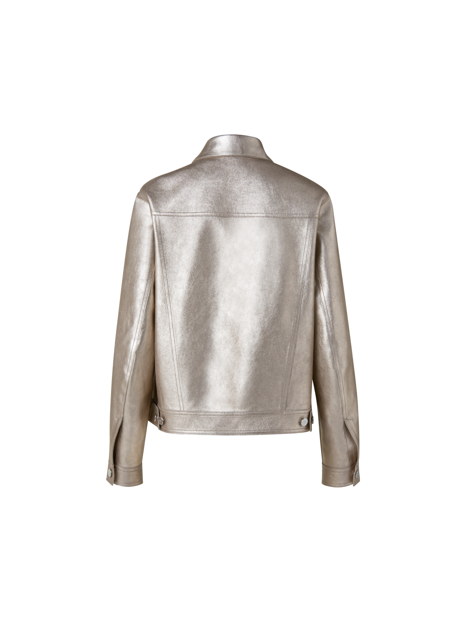 Designer Pearlized Nappa Leather Jacket