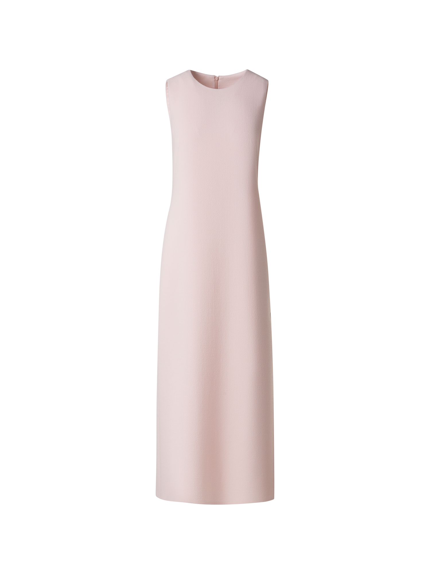 Designer Midi Sheath Dress in Wool Double-Face - pastel - pink