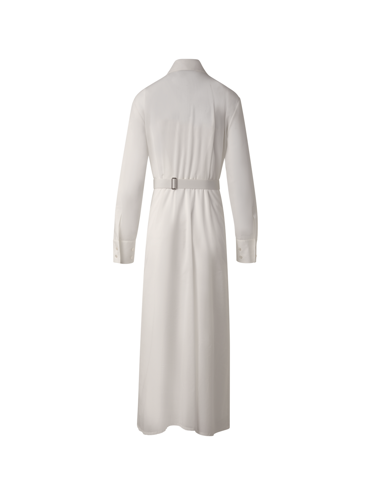 Belted Long Sleeve Shirt Dress in Cotton Voile Akris Inc. Belted Long Sleeve Shirt Dress in Cotton Voile Akris Inc.