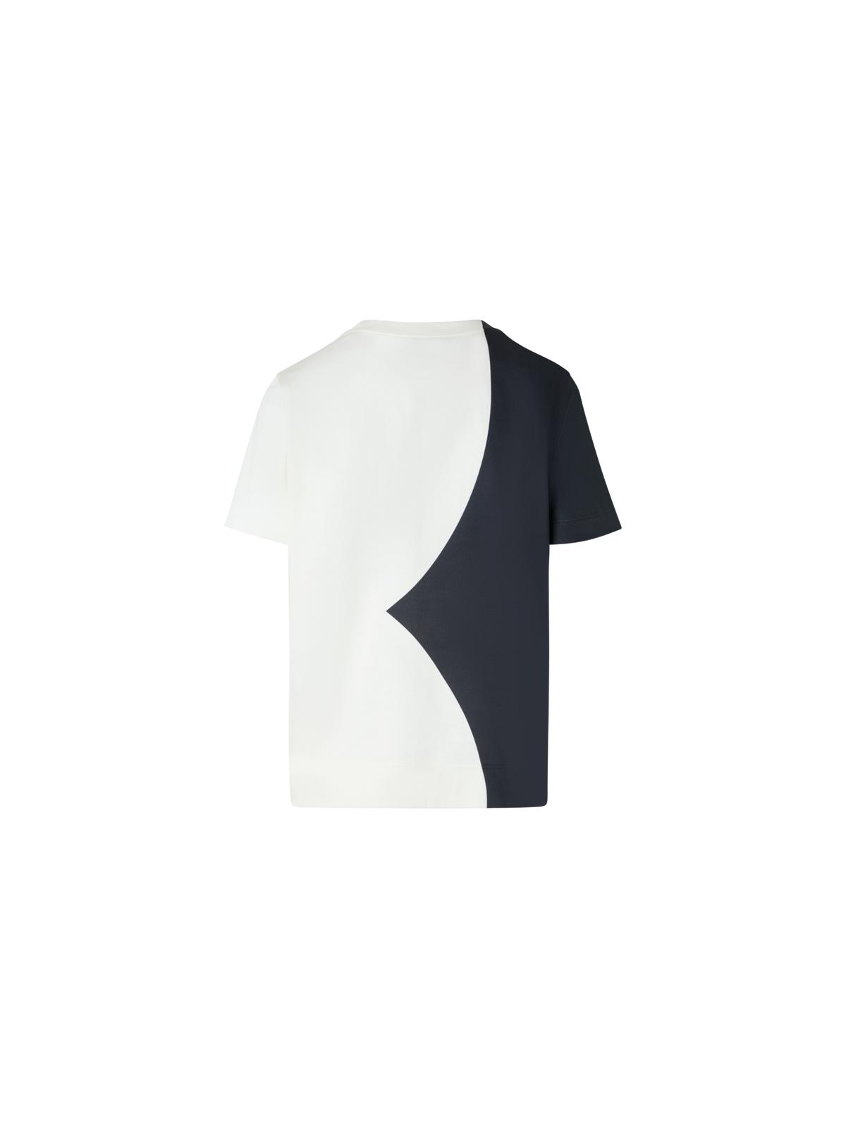 Designer Relaxed Cotton T-Shirt with Cloud Print - multicolor