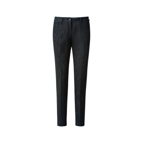 Slim Cotton Denim Stretch Pants