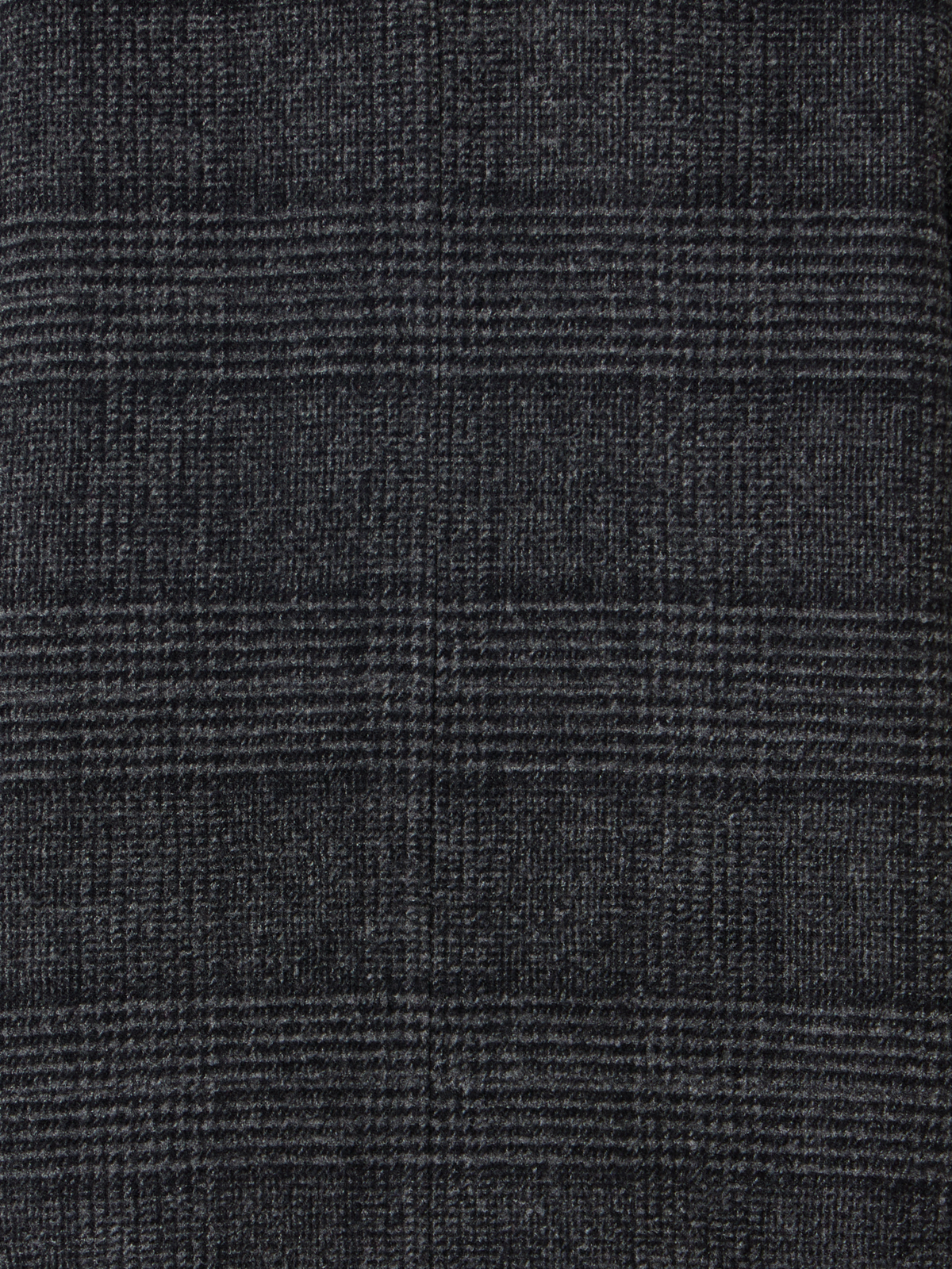 Designer Short A-Line Check Wool Double-Face Jacketin Prince of Wales - black - grey - multicolor