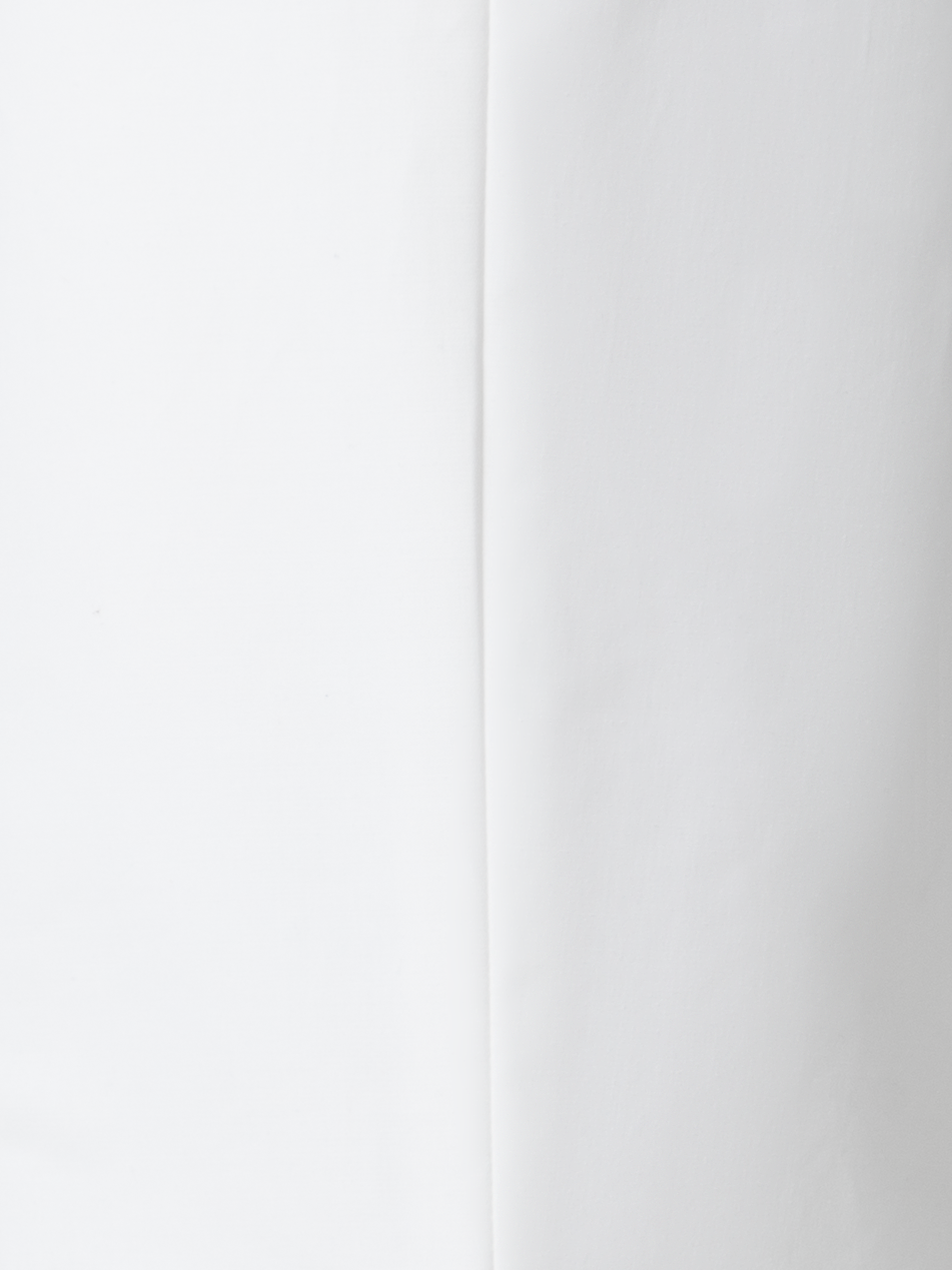 Designer Wide Straight Cotton Stretch Pants - neutral - ecru - white